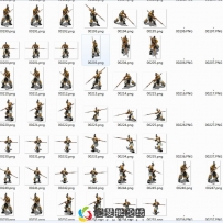 持枪路人甲武侠人物怪物素材